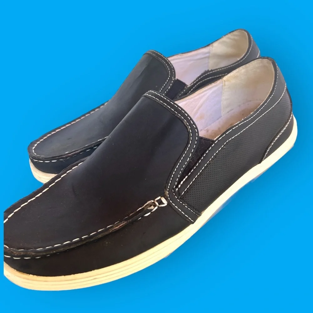 Kenneth Cole Unlisted Men's Blue Anchor Boat Shoe Size 10